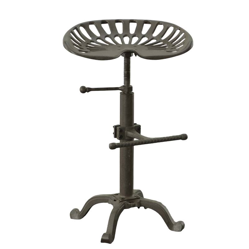 Adjustable Iron Tractor Seat Barstool