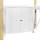 preview thumbnail 16 of 17, White Twin Size Solid Wood Loft Bed with Storage Cabinet & Desk