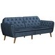 preview thumbnail 20 of 47, The Novogratz Tallulah Velvet Fold-down Memory Foam Futon