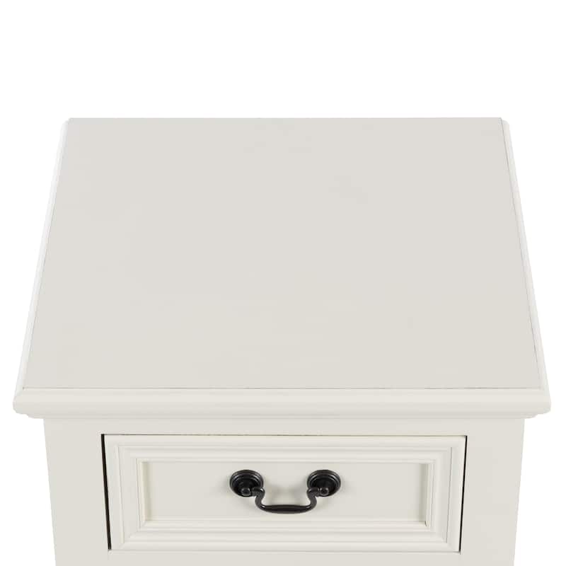 Marble Accent Table with Bronze Metal Legs - Brown - Roche River Decor