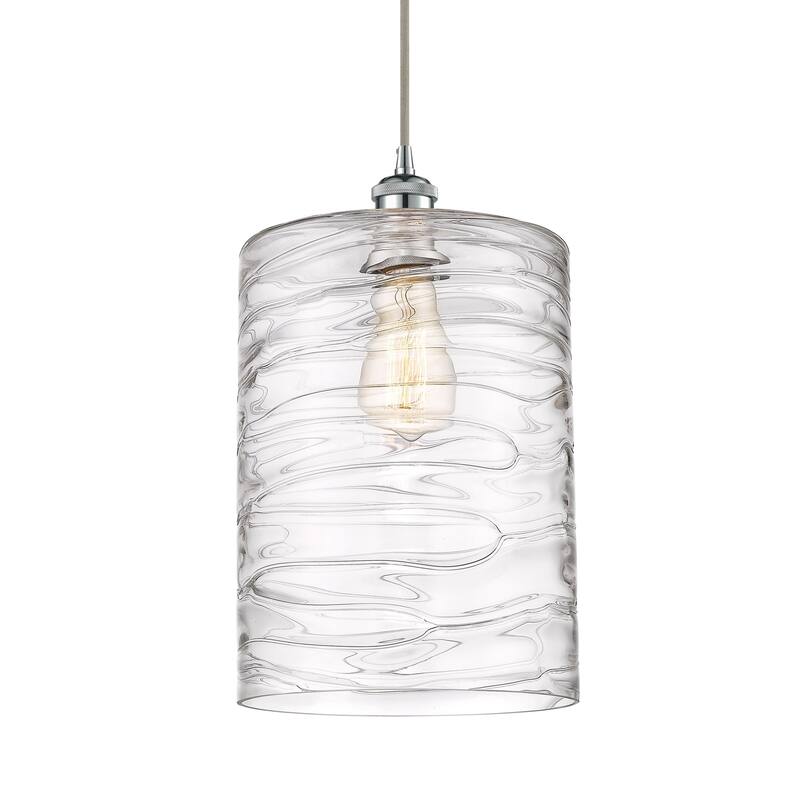 Innovations Lighting 516-1P-14-9-L Cobbleskill Pendant Cobbleskill 9" - Deco Swirl / Polished Chrome