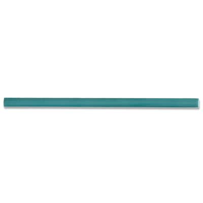 Apollo tile 0.6" x 12" Terralis Glossy Turquoise Blue Porcelain Tile (0.5 sq ft/case) - 10 Pack