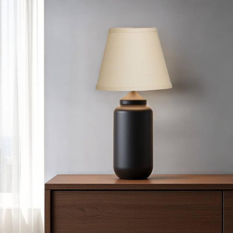 HomeRoots Beige Linen Empire Lamp Shade - 10" L x 10" W x 7.5" H