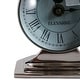 preview thumbnail 29 of 28, Metal Glass Desk Clock with Glass Lens and Roman Numerals Face on Base - 5" x 5" x 7"