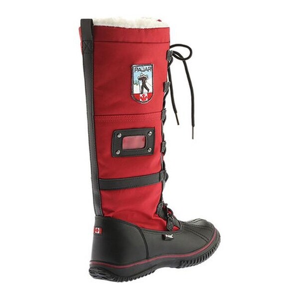 Pajar Women's Grip Zip Boot Black/Red 