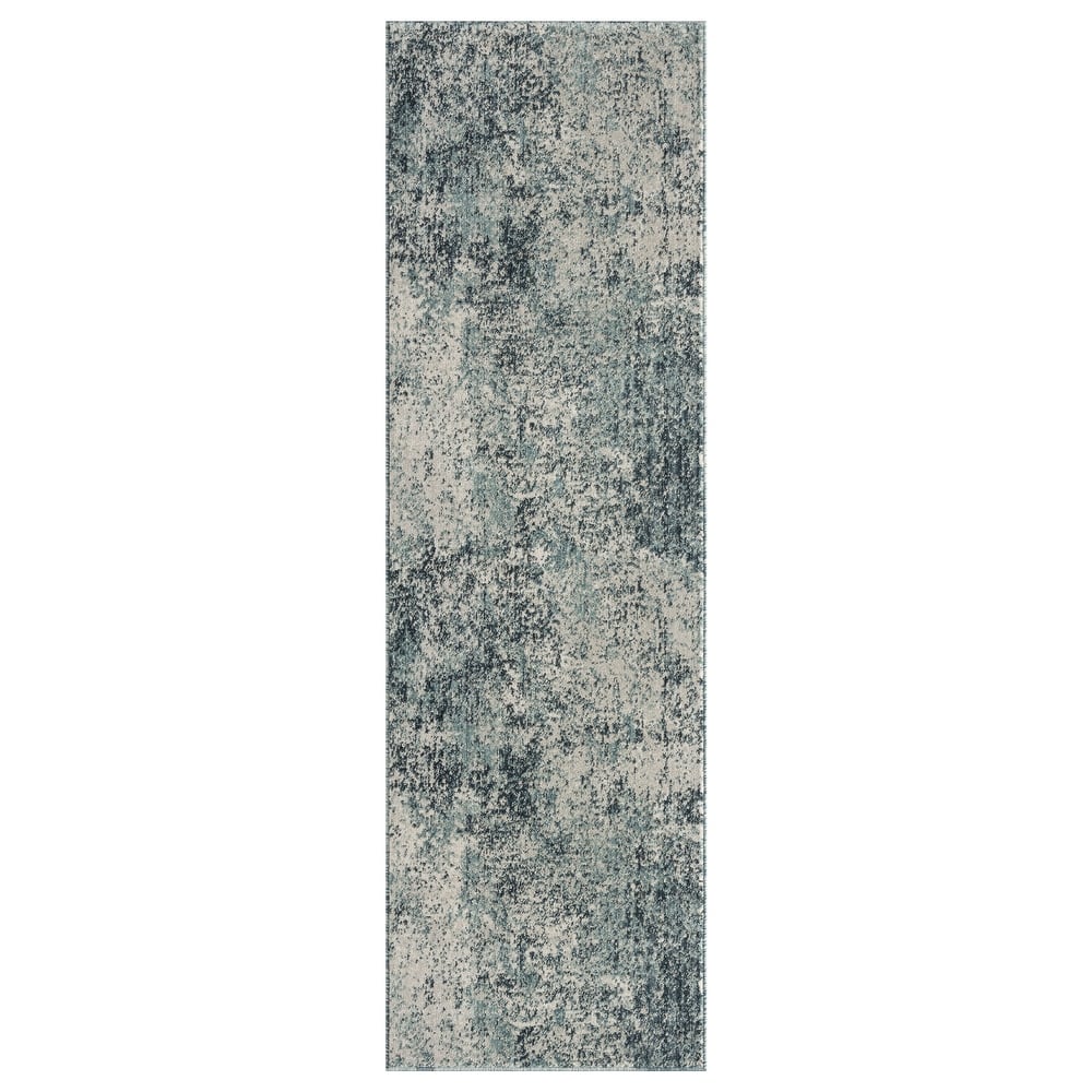 Porch & Den Hoffert Blue Tones Abstract Area Rug