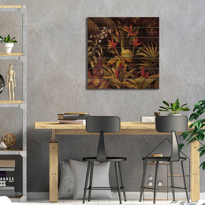Seminyak I Print On Wood by Rodolfo Jimenez - Multi-Color