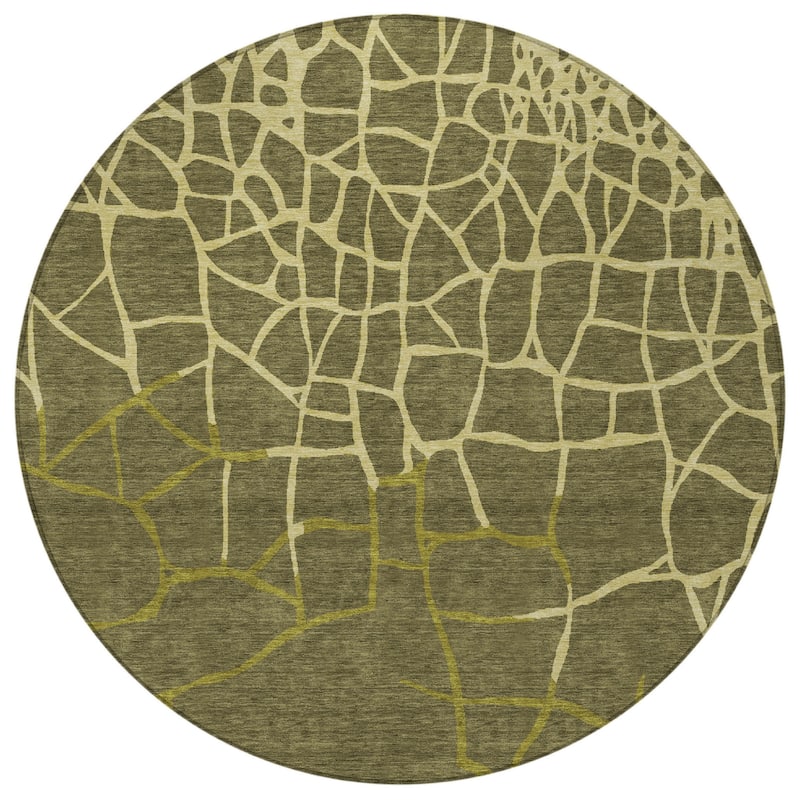 HomeRoots Abstract Transitional Rectangle Outdoor Rug