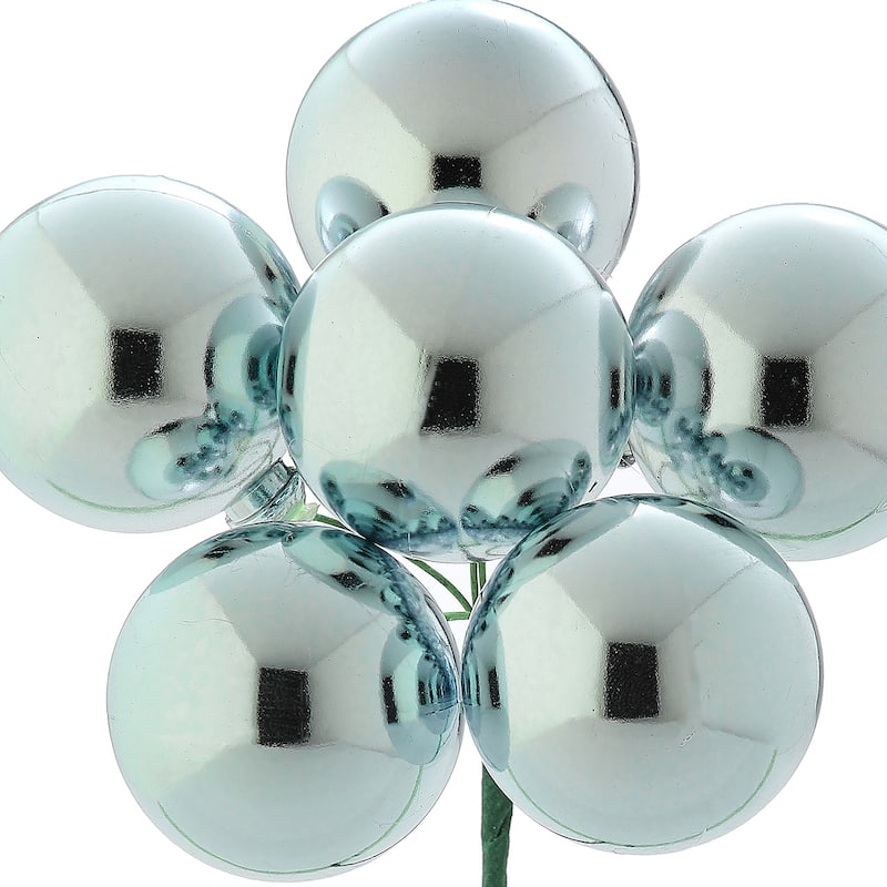 40mm Shatterproof Plastic Bunch of 6 Stemball Set of 6
