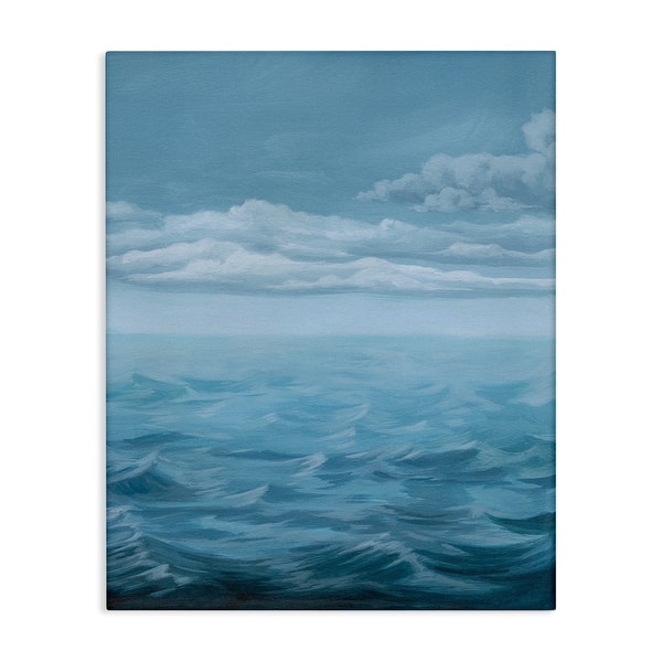 slide 2 of 10, Stupell Clouds over Sea Waves Canvas Wall Art Design By Grace Popp 16 x 20
