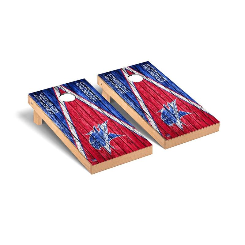 Elizabeth City State ECSU Vikings Weathered Cornhole Board Set