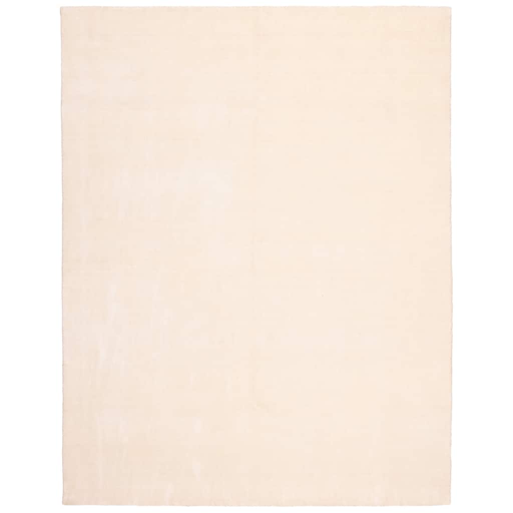 ECARPETGALLERY Hand Loomed Ananda White Viscose, Wool Rug - 10'0 x 14'0