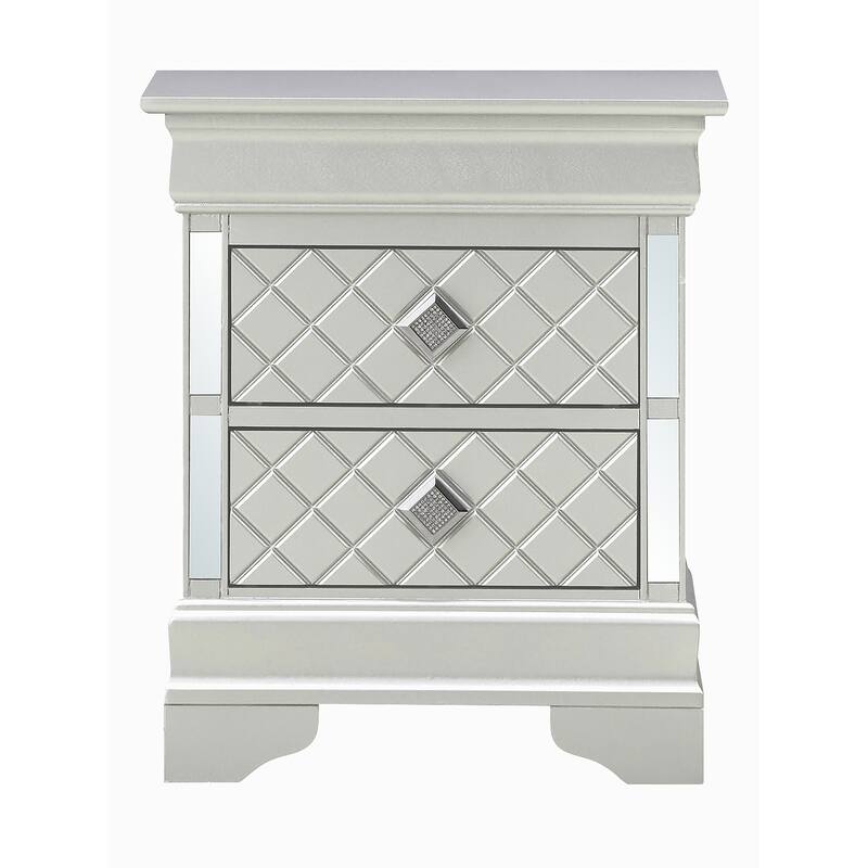 Hidden Storage Nightstand with 2-drawer