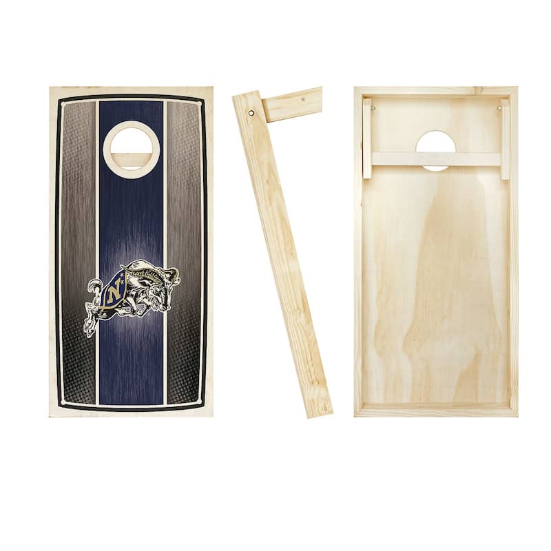 Naval Academy Midshipmen Striped NCAA Team Cornhole Boards