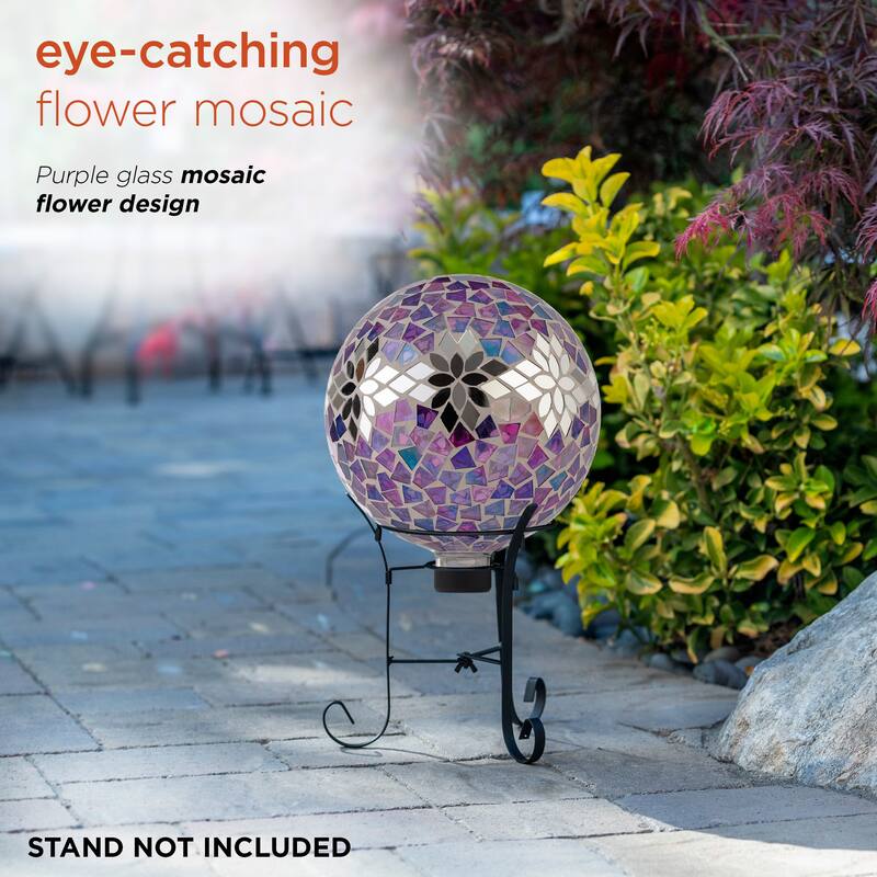 10 Inch Gazing Globe Shinning Purple