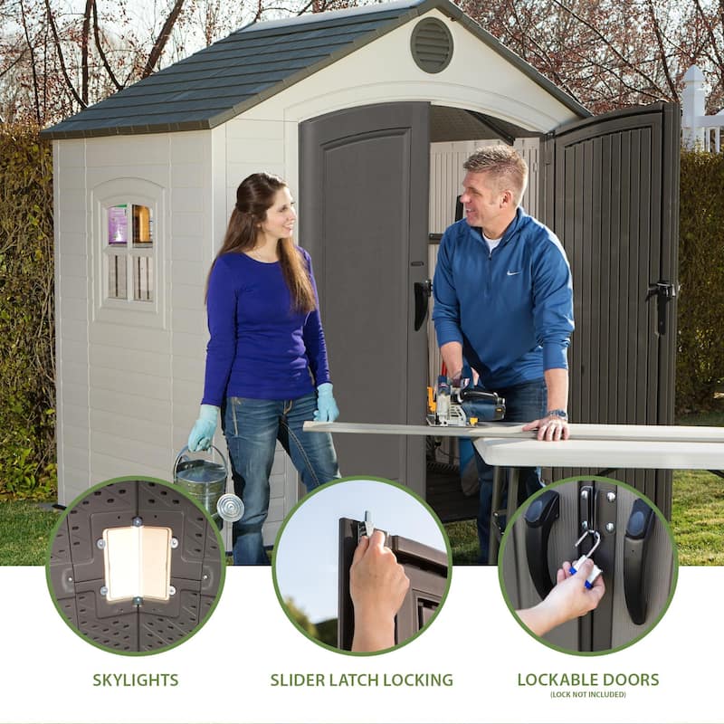 Lifetime 8 Ft. x 5 Ft. Outdoor Storage Shed