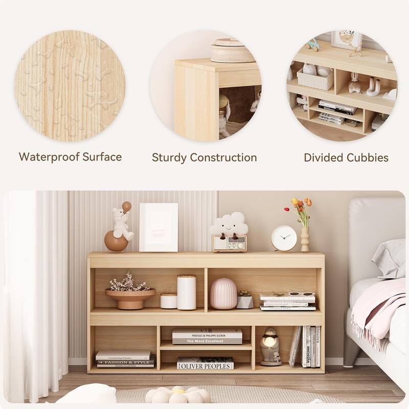 Kids Storage Organizer with DrawerToy Storage Shelf 5 Cubes Storage OrganizerCabinet