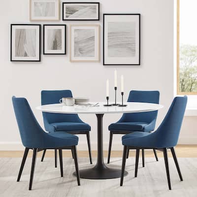 54" Round Wood Dining Table