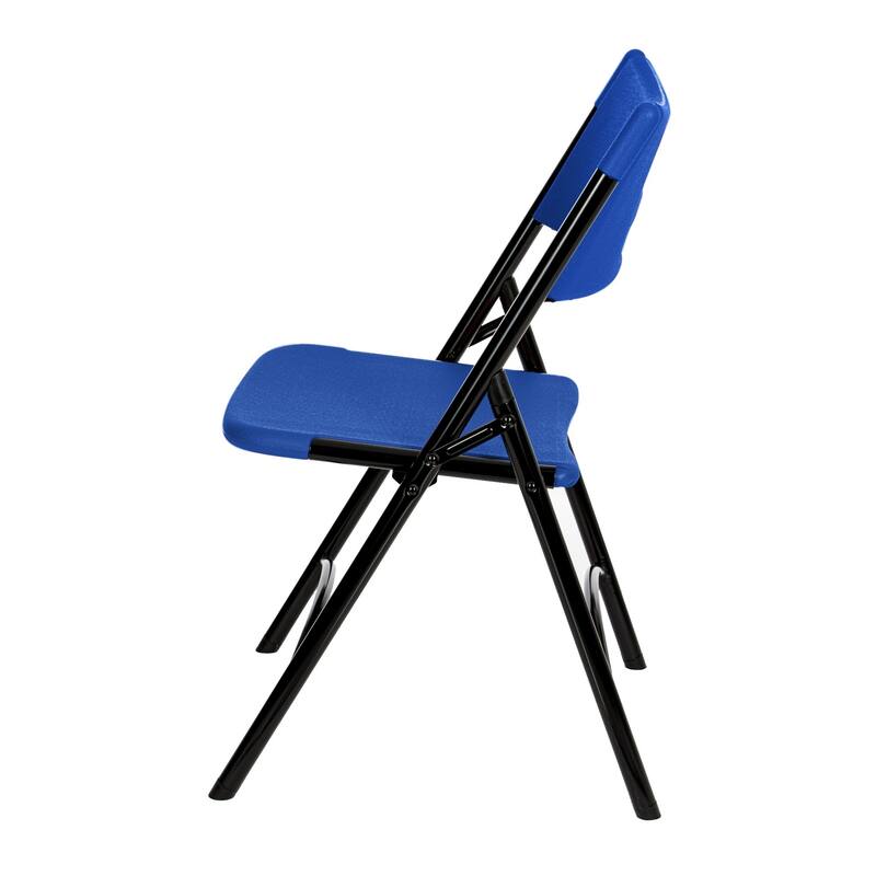 Hampden Furnishings Gwyneth Collection Resin Folding Chair, Pack of 4