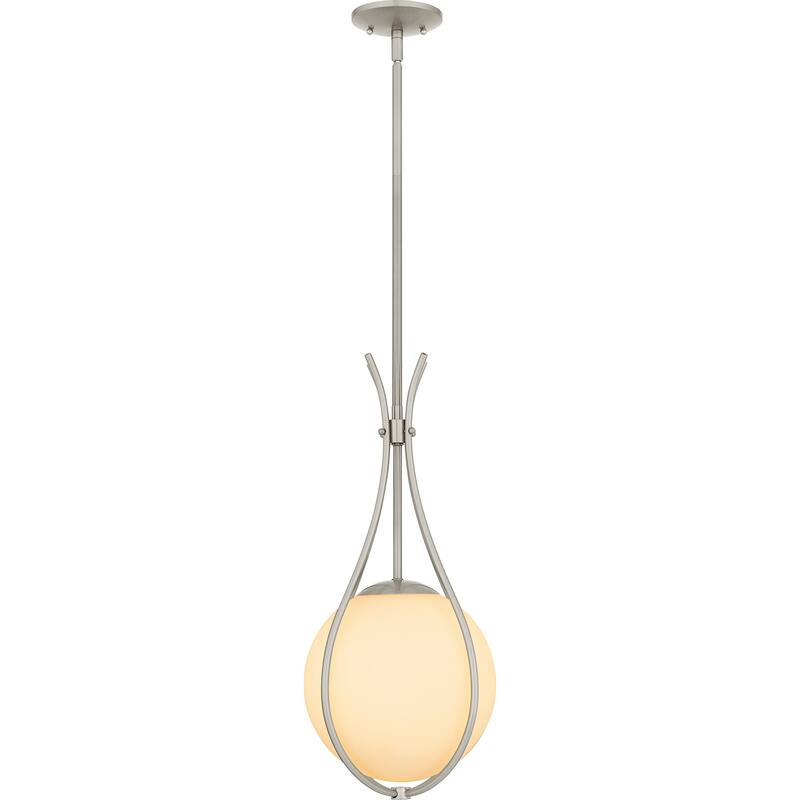Aliyah 1-Light Brushed Nickel Mini Pendant Light