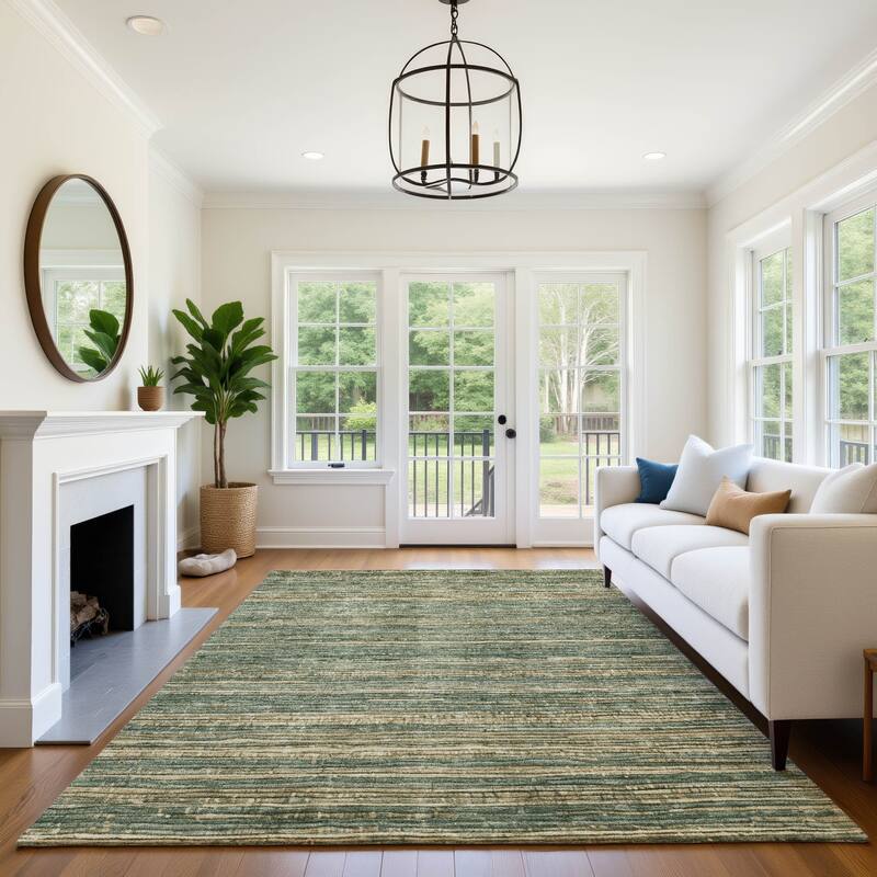 Premium Washable Super Soft Casual Stripes Mayfield Rug