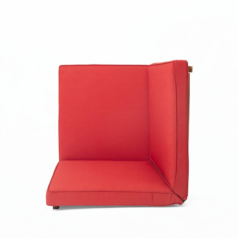 Outdoor CORNER AND COFFEE TABLE, RED