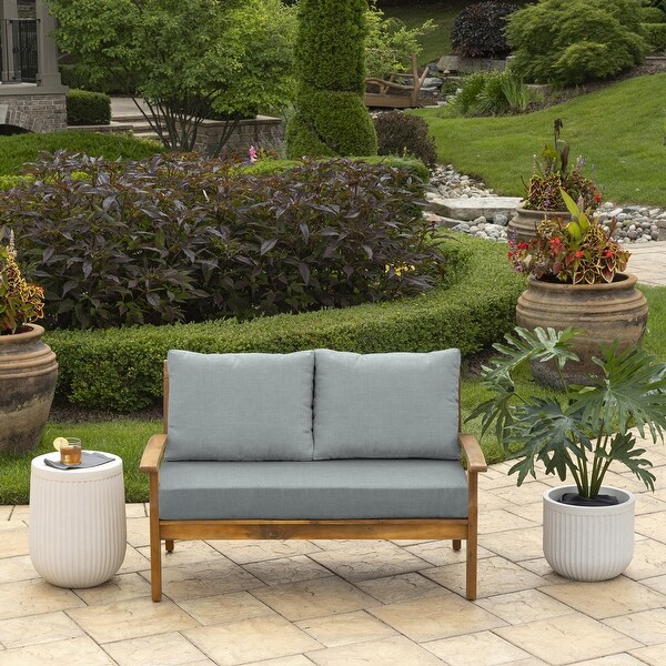 Arden Selections Outdoor Loveseat Cushion Set 48 x 24 On Sale Bed Bath Beyond 39954403