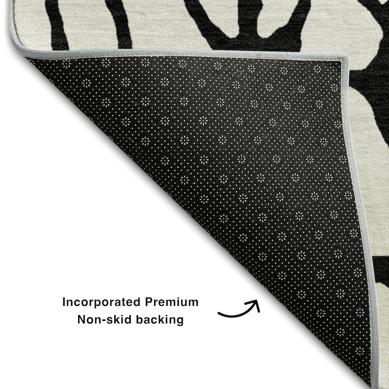 Premium Washable Super Soft Contemporary Macy Mayfield Rug