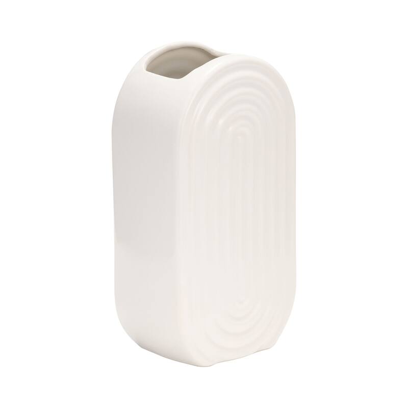 Sagebrook Home Elegant Ceramic Vase, Contemporary Design for Modern Decor