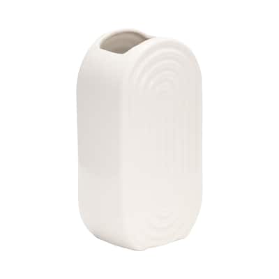 Sagebrook Home Elegant Ceramic Vase, Contemporary Design for Modern Decor