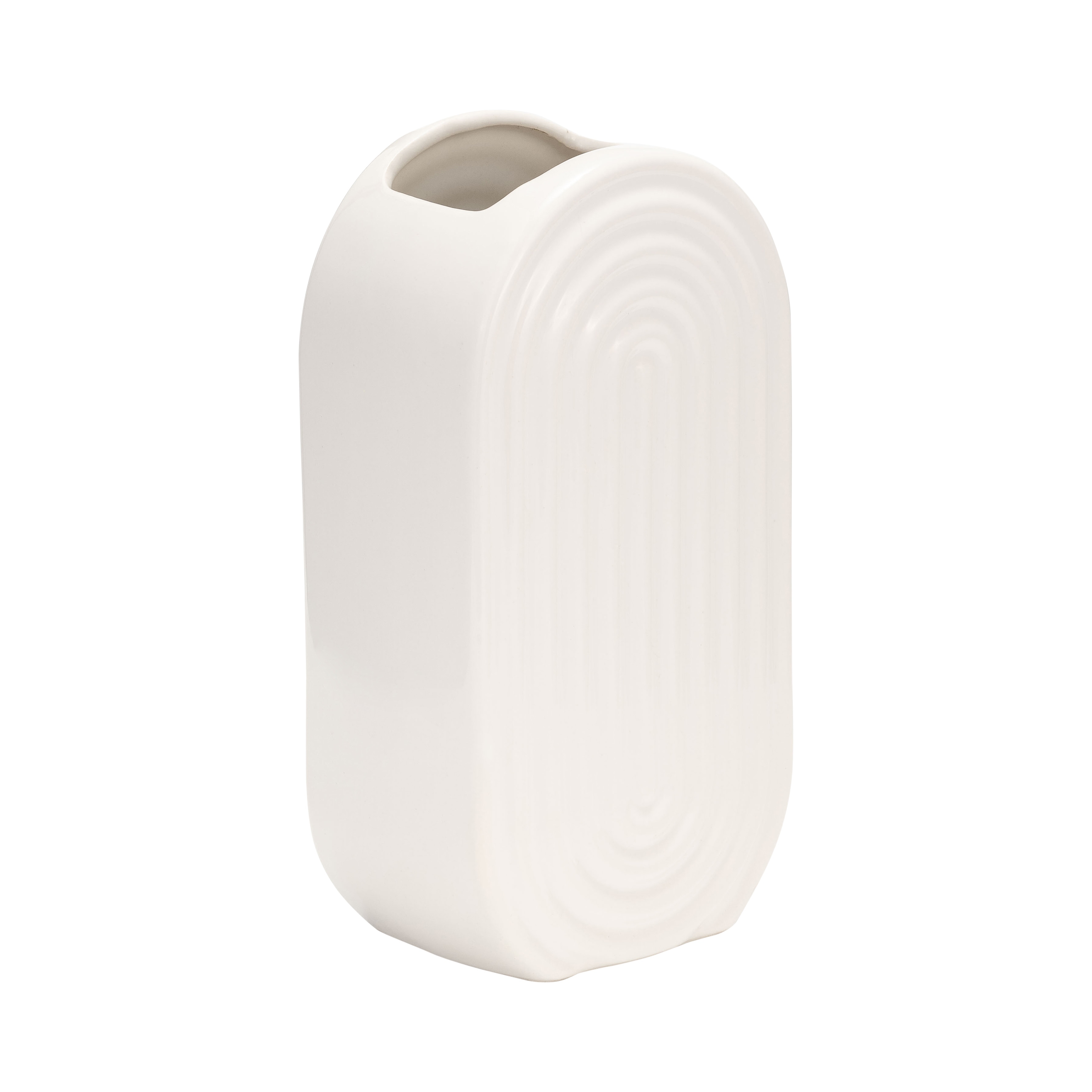 Sagebrook Home Elegant Ceramic Vase, Contemporary Design for Modern Decor