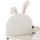 preview thumbnail 8 of 6, Twin Size Upholstered Rabbit-Shape Princess Platform Bed with Headboard and Footboard