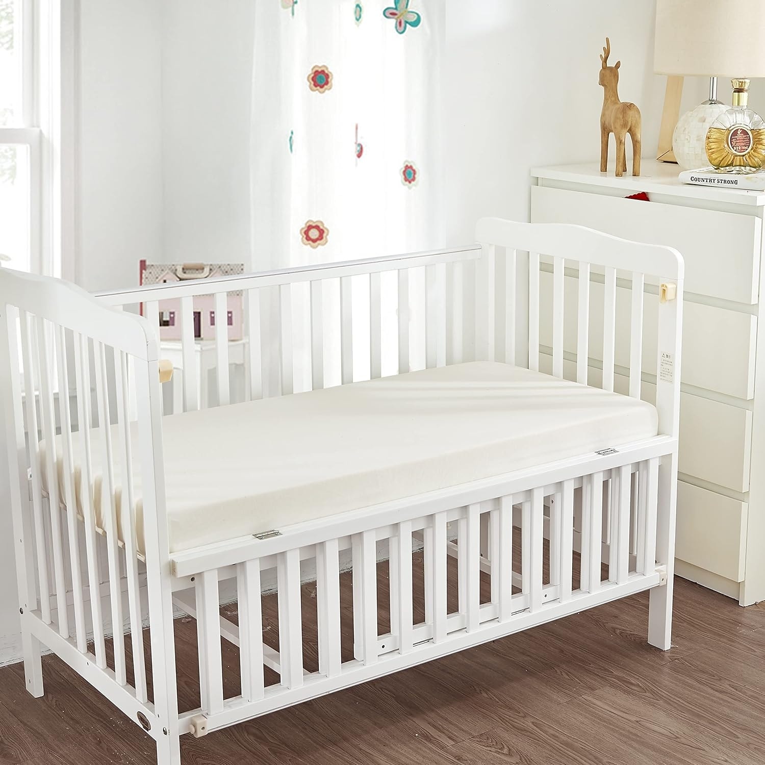 Organic Cotton Waterproof Crib Mattress Cover / Protector, Fitted