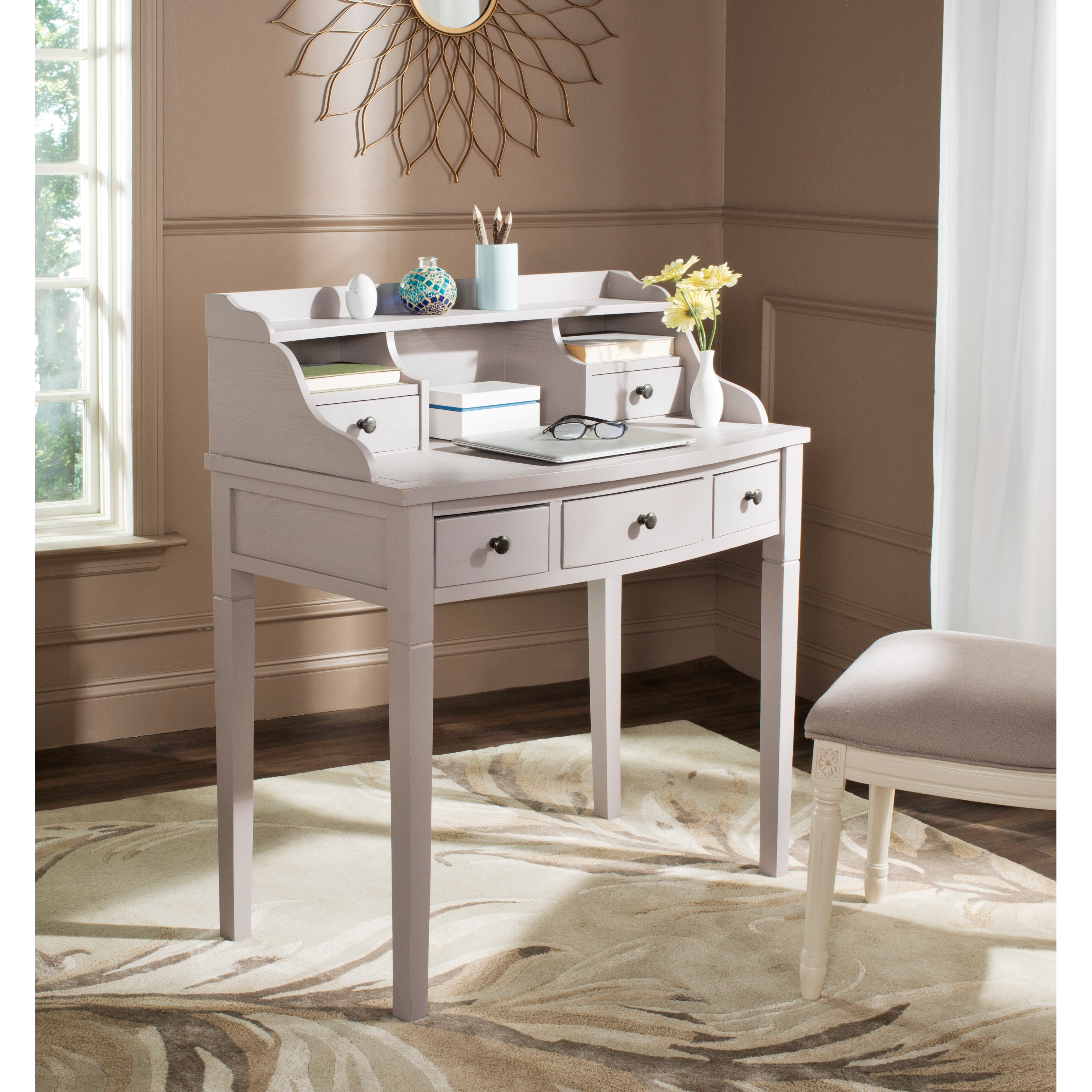 Landon 5 drawer writing clearance desk