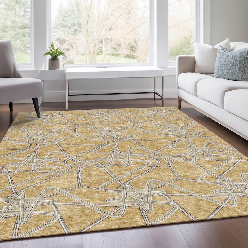 Premium Washable Super Soft Modern Maze Mayfield Rug
