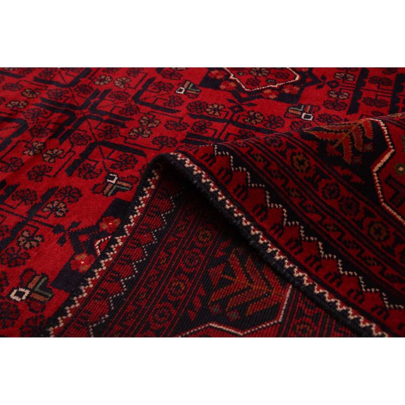 ECARPETGALLERY Hand-knotted Finest Khal Mohammadi Red Wool Rug - 5'7 x 7'8