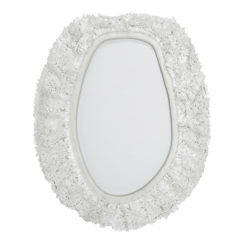 Better Trends 18 x 20 Toilet Lid Cover 100% Cotton Tufted Water Absorbent Machine Washable Lux Collection