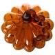 preview thumbnail 28 of 26, Glitzhome Amber Crackle Handblown Decorative Glass Pumpkins