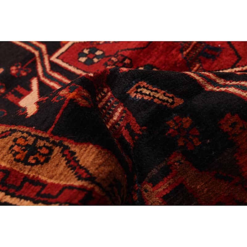 ECARPETGALLERY Hand-knotted Anadol Vintage Black, Red Wool Rug - 5'1 x 8'3