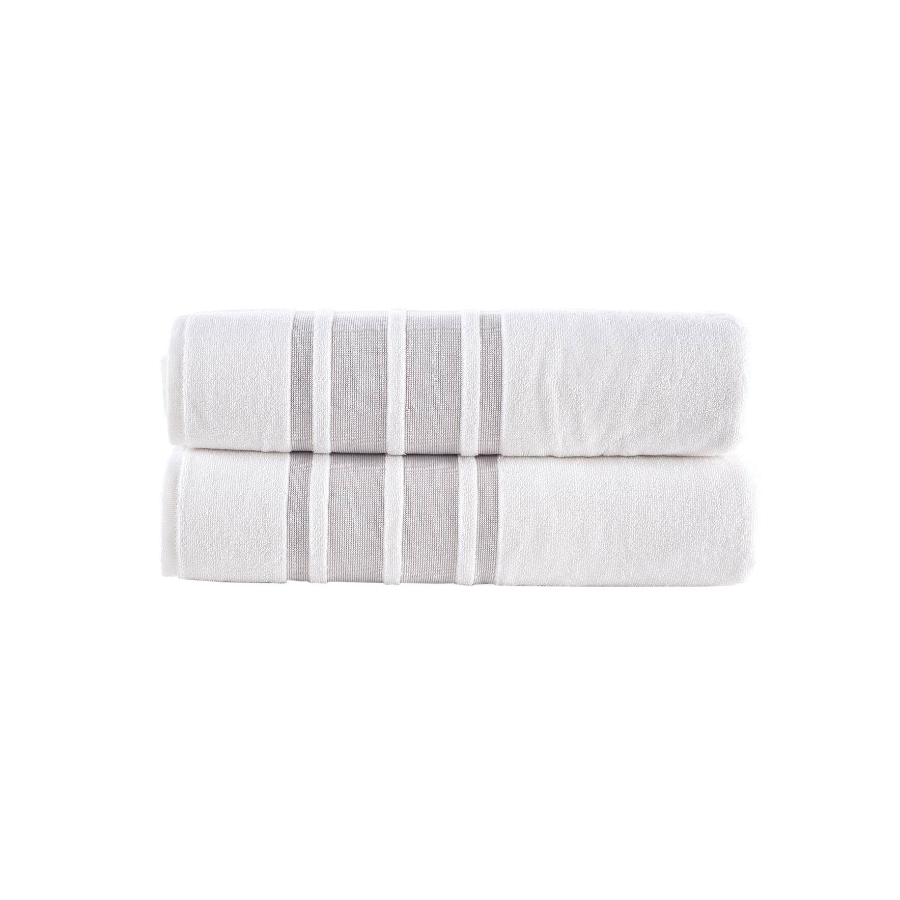 Brooks Brothers Contrast Border 2 pcs Bath Sheets Bed Bath & Beyond