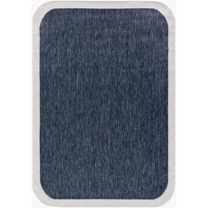 Livabliss Miami Beach Traditional Indoor/Outdoor Area Rug - 5'3" x 7' - Dark Blue