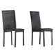 Darcy Espresso Metal Upholstered Dining Chair (Set of 2) by iNSPIRE Q Bold - Espresso