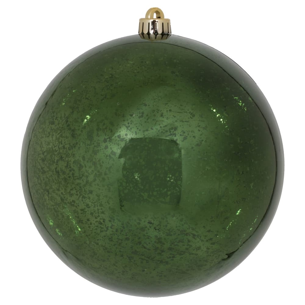 Vickerman 8" Moss Green Mercury Ball Christmas Ornament.