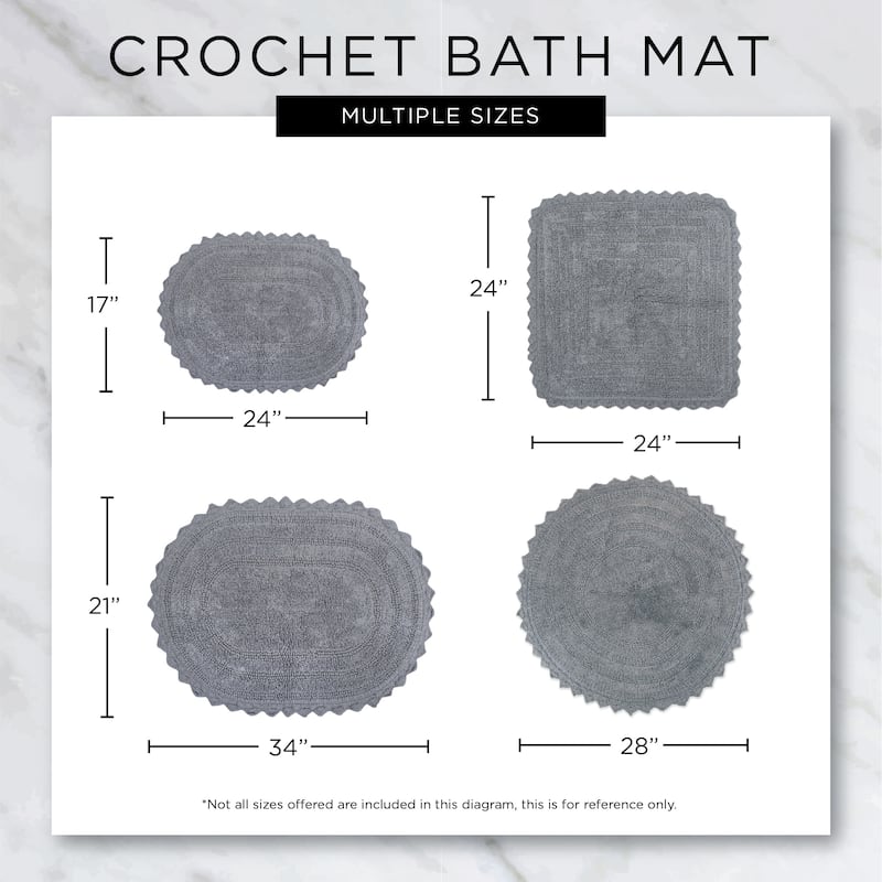 DII Crochet Bath Mat