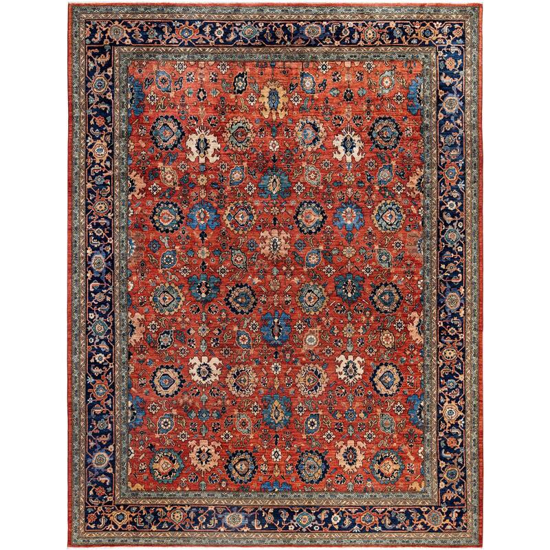 Serapi One-of-a-Kind Hand-Knotted Area Rug - Red - 9' 2" x 11' 10"