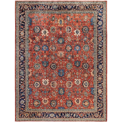 Serapi One-of-a-Kind Hand-Knotted Area Rug - Red - 9' 2" x 11' 10"