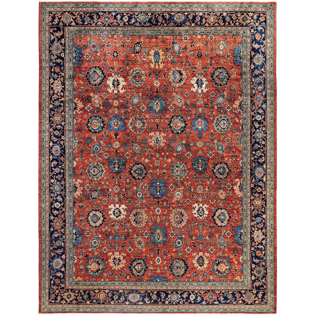 Serapi One-of-a-Kind Hand-Knotted Area Rug - Red - 9' 2" x 11' 10"