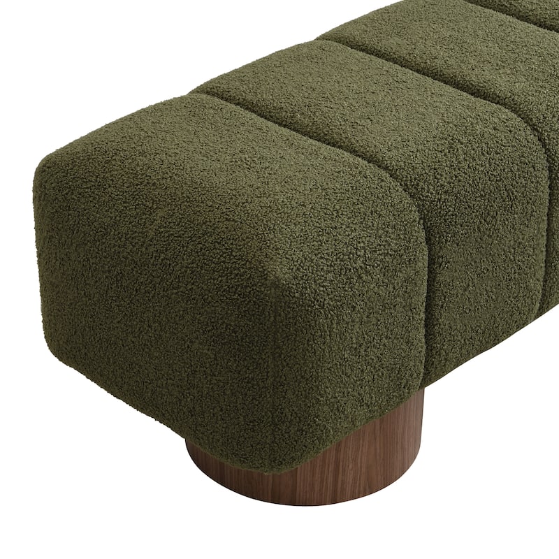 Christopher Knight Home - Daniel Upholstered Dining Bench, No-Assembly Entryway & Bedroom Ottoman with Sturdy Wood Legs