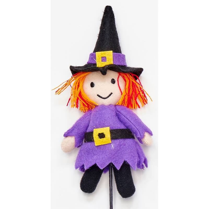 18" Halloween Witch Pick, Set of 6