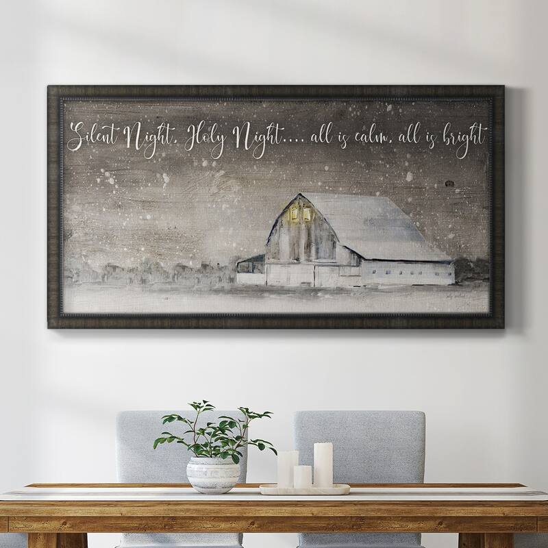 Silent Night Premium Framed Canvas- Ready to Hang